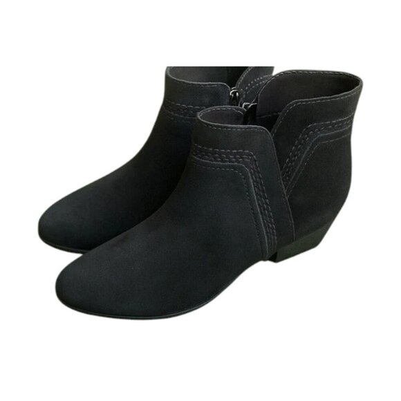 Clarks Collection Black Suede Ankle Boots 6.5 - Picture 3 of 7